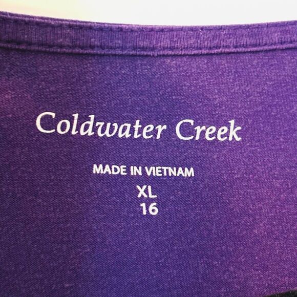 Coldwater Creek purple XL 16 sleeveless shell - Picture 5 of 8